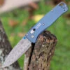 Benchmade Bugout Limited Blue Ti (3.24" Damasteel) 535-2204 -Benchmade Knife Shop 535 2204.1 14217.1663614239