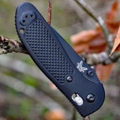 Benchmade Griptilian 551BK-S30V, 3.45" S30V Drop Point Plain Black Blade, Black Noryl GTX Handle -Benchmade Knife Shop 551bk s30v 11361.1566586134