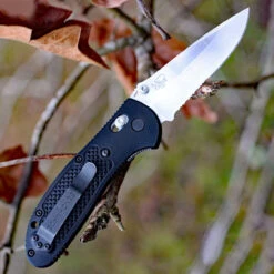 Benchmade Griptilian 551S-S30V, 3.45" S30V Drop Point Serrated Blade, Black Noryl GTX Handle DISCONTINUED -Benchmade Knife Shop 551s.4 84442.1566586174