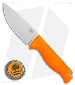 Benchmade 15006 Steep Country Fixed Blade Knife Orange Santoprene (3.5" SW) -Benchmade Knife Shop Benchmade 15006 Steep Country Fixed Blade Knife Orange Santoprene 3.5 SW BHQ 114159 LS Bottlecap jr