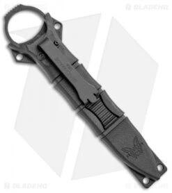 Benchmade 173BK Mini SOCP Fixed Blade Knife (2.22" Black) -Benchmade Knife Shop Benchmade 173BK Mini SOCP Black 173BK BHQ 99478 jr sheath