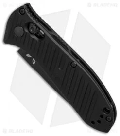 Benchmade 5750SBK Mini Presidio II Automatic Knife (3.2" Black Serr) -Benchmade Knife Shop Benchmade 5750 SBK Mini Presidio II black serr BHQ 78772 er spine