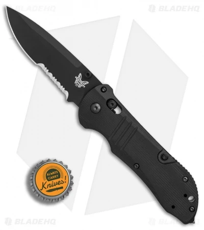 Benchmade 917SBK Tactical Triage AXIS Lock Knife Black G-10 (3.4" Black Serr) 7 Benchmade 917SBK Tactical Triage AXIS Lock Knife Black G-10 (3.4" Black Serr) - Image 5