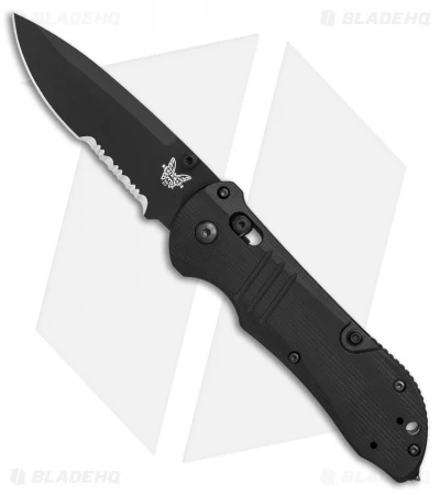 Benchmade 917SBK Tactical Triage AXIS Lock Knife Black G-10 (3.4" Black Serr) 3 Benchmade 917SBK Tactical Triage AXIS Lock Knife Black G-10 (3.4" Black Serr)