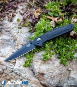 Benchmade 943 Osborne AXIS Lock Knife (3.4" Black) 943BK -Benchmade Knife Shop Benchmade 943 Osborne AXIS Lock Knife Black 943BK BHQ6235 kp rock green web