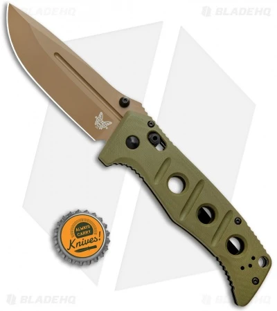 Benchmade Adamas AXIS Lock Knife Olive G-10 (3.8" FE) 275FE-2 8 Benchmade Adamas AXIS Lock Knife Olive G-10 (3.8" FE) 275FE-2 - Image 6
