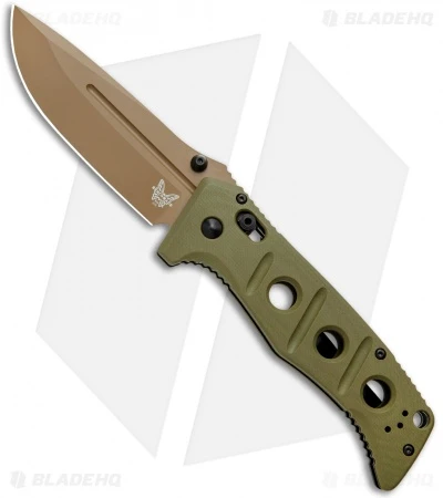 Benchmade Adamas AXIS Lock Knife Olive G-10 (3.8" FE) 275FE-2 3 Benchmade Adamas AXIS Lock Knife Olive G-10 (3.8" FE) 275FE-2