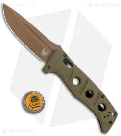 Benchmade Adamas Automatic Knife Olive G-10 (3.8" FE) 2750FE-2 -Benchmade Knife Shop Benchmade Adamas Auto Olive G 10 FE 2750FE 2 BHQ 118568 jr bottlecap