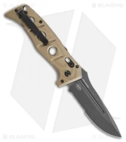 Benchmade Adamas Automatic Knife Desert Tan G-10 (3.8" Gray Serr) 2750SGY-3 -Benchmade Knife Shop Benchmade Adamas Automatic Knife Desert Tan G 10 3.8 Gray Serr 2750SGY 3 BHQ 118567 LS Back