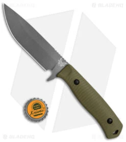 Benchmade Anonimus Fixed Blade Knife OD Green G-10 (5" Gray) 539GY -Benchmade Knife Shop Benchmade Anonimus Fixed Blade OD Green G 10 Gray BHQ 137233 jr bottlecap