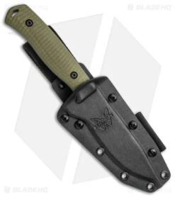 Benchmade Anonimus Fixed Blade Knife OD Green G-10 (5" Gray) 539GY -Benchmade Knife Shop Benchmade Anonimus Fixed Blade OD Green G 10 Gray BHQ 137233 jr sheath