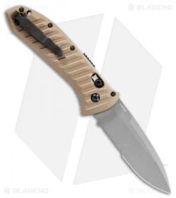 Benchmade Auto Presidio II Auto Knife Bronze Al. (3.7" Gray Serr) 5700SGY-1 -Benchmade Knife Shop Benchmade Auto Presidio II Auto Knife Bronze Al. 3.7 Gray Serr 5700SGY 1 BHQ 118573 LS Back