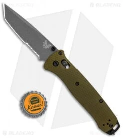 Benchmade Bailout AXIS Lock Knife Green Aluminum (3.4" Gray Serr) 537SGY-1 -Benchmade Knife Shop Benchmade Bailout AXIS Green Aluminum Gray Serr 537SGY 1 BHQ 104897 jr bottlecap