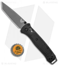 Benchmade Bailout AXIS Lock Knife Black Grivory (3.38" Gray) 537GY -Benchmade Knife Shop Benchmade Bailout AXIS Lock Black Grivory Gray 537GY BHQ 96360 jr bottlecap