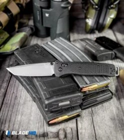 Benchmade Bailout AXIS Lock Knife Black Grivory (3.38" Gray) 537GY -Benchmade Knife Shop Benchmade Bailout AXIS Lock Knife Black Grivory Gray 537GY BHQ 96360 kp tactical web