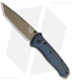 Benchmade Bailout AXIS Lock Knife Crater Blue Aluminum (3.4" FDE) 537FE-02