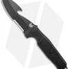Benchmade H2O Fixed Blade Dive Knife Black Santoprene (3.5" Black Serr) -Benchmade Knife Shop Benchmade Black Fixed Blade Dive Knife 112SBK BLK Black Serr BHQ 123886 jr 1