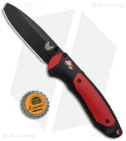 Benchmade 591BK Boost AXIS-Assist Knife Black/Red (3.43" Black) -Benchmade Knife Shop Benchmade Boost AXIS Assist Black Red Black 591BK BHQ 97057 jr bottlecap