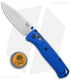 Benchmade Bugout AXIS Lock Pocket Knife Blue (3.24" Satin) 535 -Benchmade Knife Shop Benchmade Bugout AXIS Blue Satin 535 BHQ 74149 jr bottlecap 1