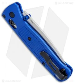 Benchmade Bugout AXIS Lock Pocket Knife Blue (3.24" Satin) 535 -Benchmade Knife Shop Benchmade Bugout AXIS Blue Satin 535 BHQ 74149 jr side