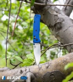 Benchmade Bugout AXIS Lock Pocket Knife Blue (3.24" Satin) 535 -Benchmade Knife Shop Benchmade Bugout AXIS Lock Knife Blue Satin 535 BHQ 74149 kp tree web