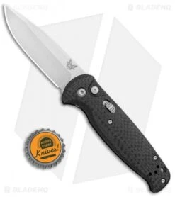 Benchmade CLA Limited Edition Automatic Knife Carbon Fiber(3.3" Satin) 4300-1801 -Benchmade Knife Shop Benchmade CLA Limited Edition Auto CF Satin 4300 1801 BHQ 91085 jr bottlecap