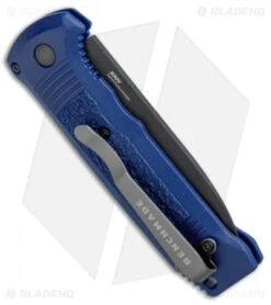 Benchmade 4400SBK-1 Casbah Automatic Knife Blue Grivory (3.4" Black Serr) -Benchmade Knife Shop Benchmade Casbah Blue Grivory Black Serr 4400SBK 1 BHQ 51634 jr side