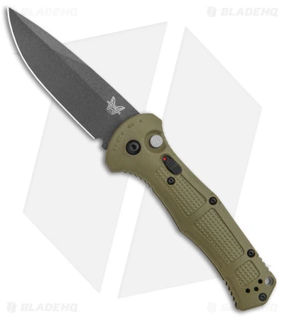 Benchmade Claymore Automatic Knife OD Green Grivory (3.6" Black) 9070BK-1 3 Benchmade Claymore Automatic Knife OD Green Grivory (3.6" Black) 9070BK-1