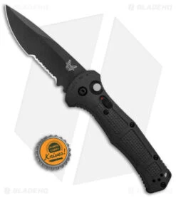 Benchmade Claymore Automatic Knife Black Grivory (3.6" Black Serr) 9070SBK 9 Benchmade Claymore Automatic Knife Black Grivory (3.6" Black Serr) 9070SBK -Benchmade Knife Shop Benchmade Claymore Auto Ranger Black Grivory Black Serr 9070SBK 1 BHQ 118570 jr bottlecap