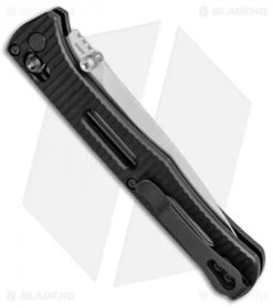 Benchmade Fact AXIS Lock Knife Black Aluminum (3.95" Satin) 417 -Benchmade Knife Shop Benchmade Fact AXIS Lock Black Aluminum Satin 417 BHQ 78773 jr side