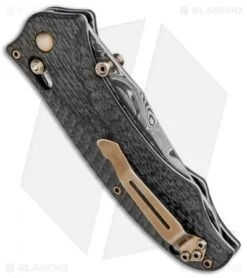 Benchmade Gold Class 950-91 Obsorne Rift Axis Lock Knife #03 -Benchmade Knife Shop Benchmade Gold Class 950 91 Obsorne Rift Axis Lock Damascus 3 BHQ 3754 jr side