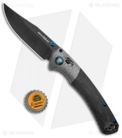Benchmade Gold Class Crooked River AXIS Lock Knife Carbon Fiber (4" Black DLC) -Benchmade Knife Shop Benchmade Gold Class Crooked River AXIS Lock CF Black DLC 15080BK 191 BHQ 101624 jr bottlecap