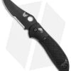 Benchmade Griptilian AXIS Lock Knife Black (3.45" Black Serr) 550SBKHG-154CM -Benchmade Knife Shop Benchmade Griptilian AXIS Lock Black Black Serr 550SBK S30V BHQ 4017 jr
