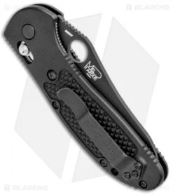 Benchmade Griptilian AXIS Lock Knife Black (3.45" Black Serr) 550SBK-S30V -Benchmade Knife Shop Benchmade Griptilian AXIS Lock Black Black Serr 550SBK S30V BHQ 4017 jr side