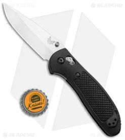 Benchmade Griptilian AXIS Lock Knife Black (3.45" Satin) 551-S30V -Benchmade Knife Shop Benchmade Griptilian AXIS Lock Black Satin 551 S30V BHQ 3330 jr bottlecap