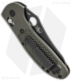 Benchmade Griptilian AXIS Lock Knife OD Green (3.45" Black) 550BKOD-S30V -Benchmade Knife Shop Benchmade Griptilian AXIS Lock Olive Drab Black 550BKOD BHQ 93011 jr side