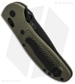 Benchmade Griptilian AXIS Lock Knife Olive Drab (3.45" Black) 551BKOD-S30V -Benchmade Knife Shop Benchmade Griptilian AXIS Lock Olive Drab Black 551BKOD S30V BHQ 6200 jr side