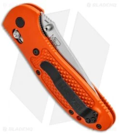Benchmade Griptilian AXIS Lock Knife Orange (3.45" Satin) 551-ORG-S30V -Benchmade Knife Shop Benchmade Griptilian AXIS Lock Orange Satin 551 ORG S30V BHQ 3561 jr side