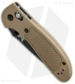 Benchmade Griptilian AXIS Lock Knife Sand (3.45" Black) 551BKSN-154CM -Benchmade Knife Shop Benchmade Griptilian AXIS Sand Black 551BKSN S30V BHQ 6224 jr spine 1