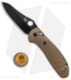 Benchmade Griptilian 550BKSN Knife - Sand | Black S30V -Benchmade Knife Shop Benchmade Griptilian Axis Lock Sand Black 550BKSN BHQ 92482 jr bottlecap