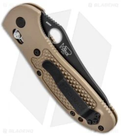 Benchmade Griptilian 550BKSN Knife - Sand | Black S30V -Benchmade Knife Shop Benchmade Griptilian Axis Lock Sand Black 550BKSN BHQ 92482 jr side