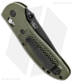 Benchmade Griptilian AXIS Lock Knife Olive Drab (3.45" Black) D2 8 Benchmade Griptilian AXIS Lock Knife Olive Drab (3.45" Black) D2 -Benchmade Knife Shop Benchmade Griptilian Manual Axis Lock D2 OD Green Black 551BKODD2 BHQ 5370 jr side