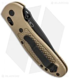 Benchmade Griptilian Tanto AXIS Lock Knife Sand (3.45" Black Serr) 553SBKSN-S30V -Benchmade Knife Shop Benchmade Griptilian Tanto AXIS Lock Sand Black Serr 553SBKSN S30V BHQ 0673 jr side