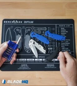 Benchmade Griptilian AXIS Lock Knife Black (3.45" Satin) 551-S30V -Benchmade Knife Shop Benchmade Griptilian shop mat BHQ kp desk top web