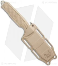 Benchmade H2O Fixed Blade Dive Knife Tan Santoprene (3.5" Tan Serr) -Benchmade Knife Shop Benchmade H20 Fixed Blade Dive Tan 112SSN Tan Coated Serr BHQ 123893 jr sheath