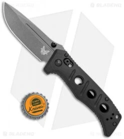 Benchmade Mini Adamas AXIS Lock Knife Black G-10 (3.3" Gray) 273GY-1 -Benchmade Knife Shop Benchmade Mini Adamas AXIS Lock Black G 10 Gray Tungsten BHQ 118564 jr bottlecap