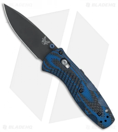 Benchmade Mini Barrage AXIS-Assist Forum Knife Blue G10/CF (Black M390) 586-1701 3 Benchmade Mini Barrage AXIS-Assist Forum Knife Blue G10/CF (Black M390) 586-1701