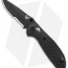 Benchmade Mini Griptilian AXIS Lock Knife Black (2.91" Black Serr) 556SBK-S30V -Benchmade Knife Shop Benchmade Mini Griptilian AXIS Lock Black Black Serr 556SBK S30V BHQ 1417 jr