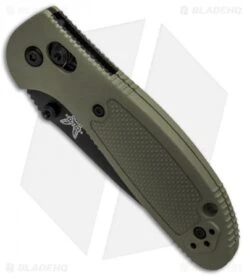 Benchmade Mini Griptilian AXIS Lock Knife Olive Drab (2.91" Black) 556BKOD-S30V -Benchmade Knife Shop Benchmade Mini Griptilian AXIS Lock Olive Drab Black 556BKOD S30V BHQ 6217 jr spine
