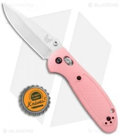 Benchmade Mini Griptilian AXIS Lock Knife (2.91" Satin) 556-PNK-S30V -Benchmade Knife Shop Benchmade Mini Griptilian AXIS Lock Satin 556 PNK S30V BHQ 4021 jr bottlecap